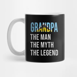 Grand Father St Lucian Grandpa The Man The Myth The Legend - Gift for St Lucian Dad With Roots From  St Lucia Mug
